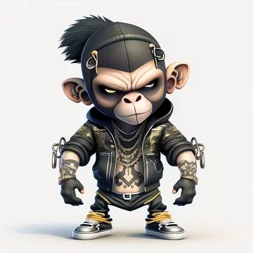 Mascot Monkey Stock Illustration