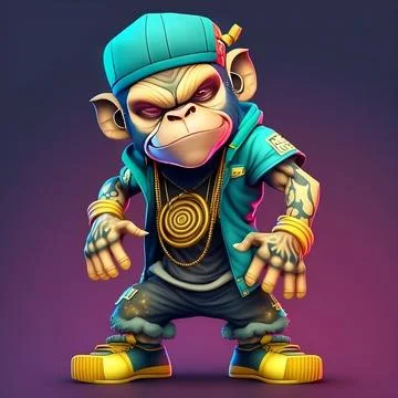 Mascot Monkey Stock Illustration