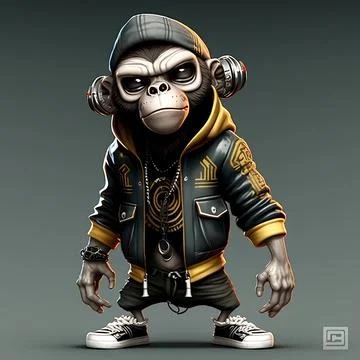 Mascot Monkey Stock Illustration