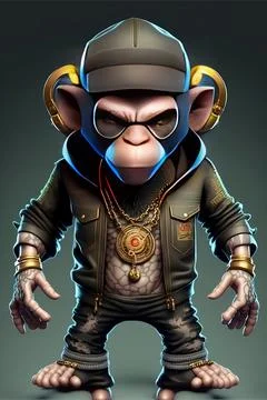 Mascot Monkey Stock Illustration