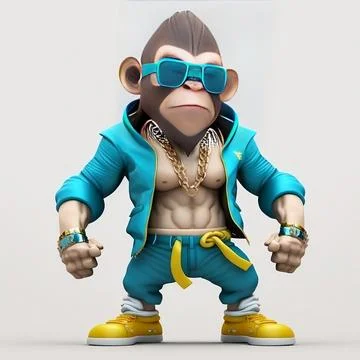 Mascot Monkey Stock Illustration