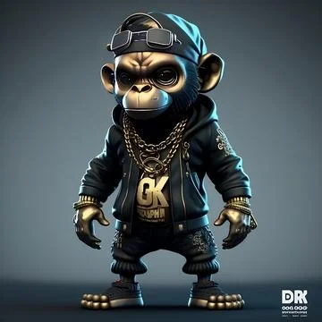 Mascot Monkey Stock Illustration