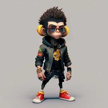 Mascot Monkey Stock Illustration