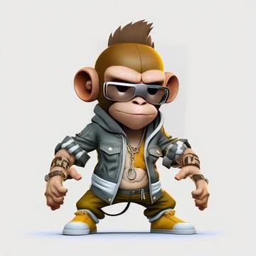 Mascot Monkey Stock Illustration