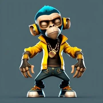 Mascot Monkey Stock Illustration