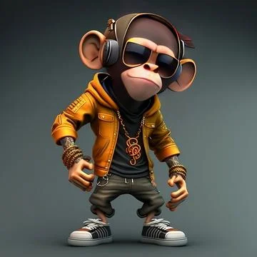 Mascot Monkey Stock Illustration