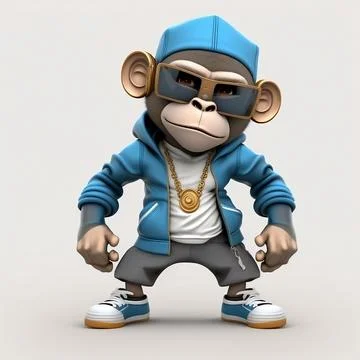 Mascot Monkey Stock Illustration