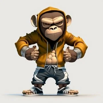 Mascot Monkey Stock Illustration