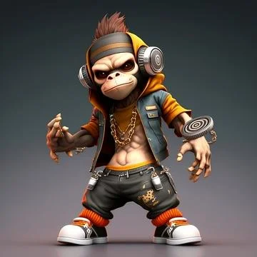 Mascot Monkey Stock Illustration