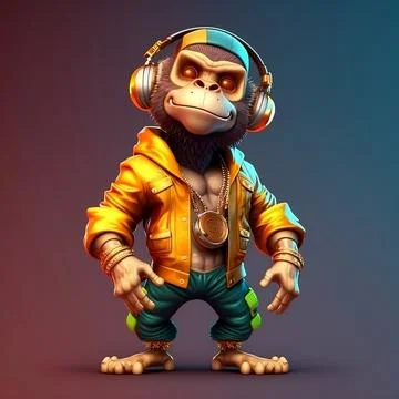 Mascot Monkey Stock Illustration