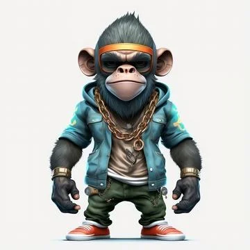 Mascot Monkey Stock Illustration