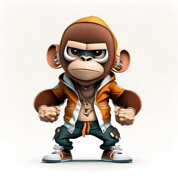 Mascot Monkey Stock Illustration