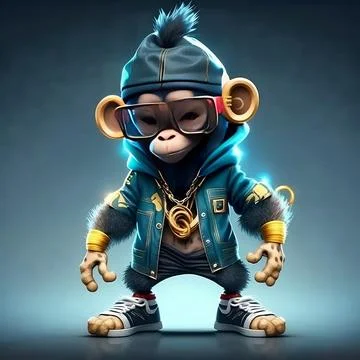 Mascot Monkey Stock Illustration