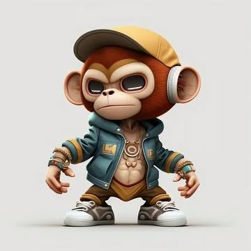 Mascot Monkey Stock Illustration