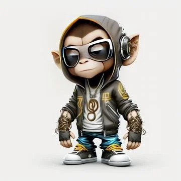 Mascot Monkey Stock Illustration