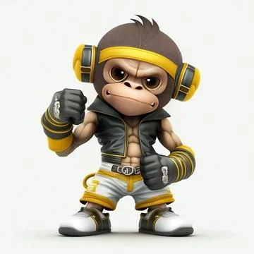 Mascot Monkey Stock Illustration