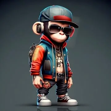 Mascot Monkey Stock Illustration