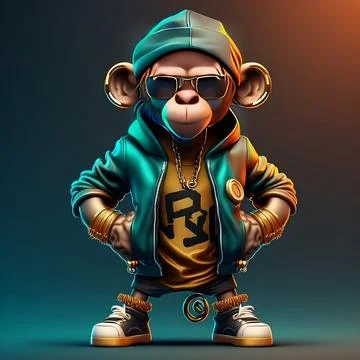 Mascot Monkey Stock Illustration