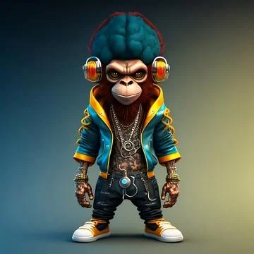 Mascot Monkey Stock Illustration