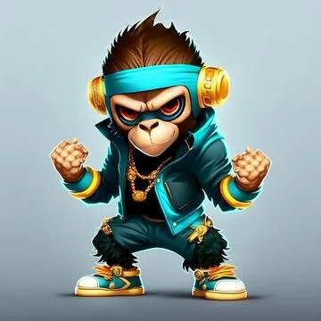 Mascot Monkey Stock Illustration