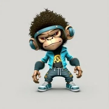 Mascot Monkey Stock Illustration