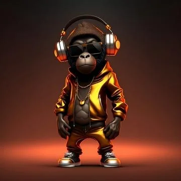 Mascot Monkey Stock Illustration