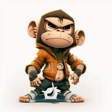 Mascot Monkey Stock Illustration