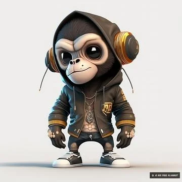 Mascot Monkey Stock Illustration