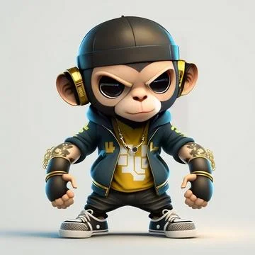 Mascot Monkey Stock Illustration