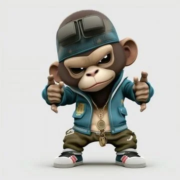 Mascot Monkey Stock Illustration