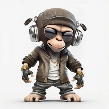 Mascot Monkey Stock Illustration