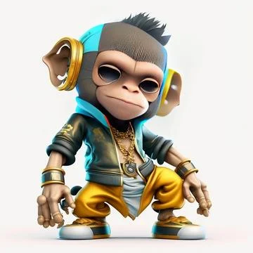 Mascot Monkey Stock Illustration