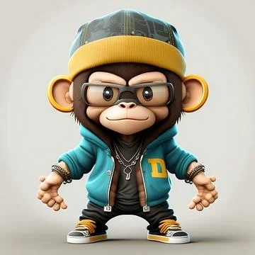 Mascot Monkey Stock Illustration