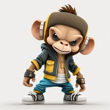 Mascot Monkey Stock Illustration