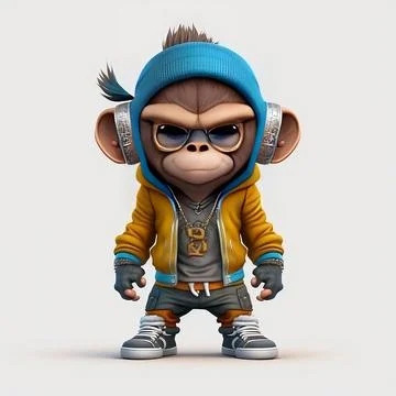 Mascot Monkey Stock Illustration