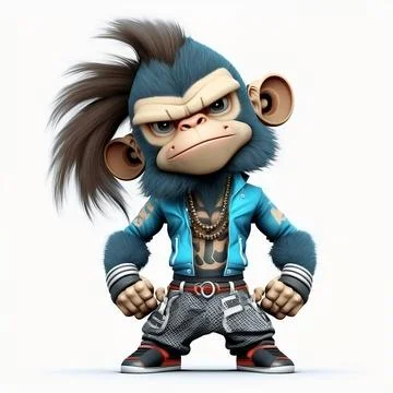 Mascot Monkey Stock Illustration