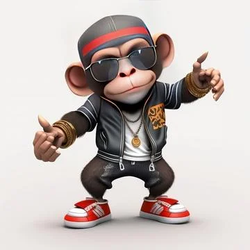 Mascot Monkey Stock Illustration