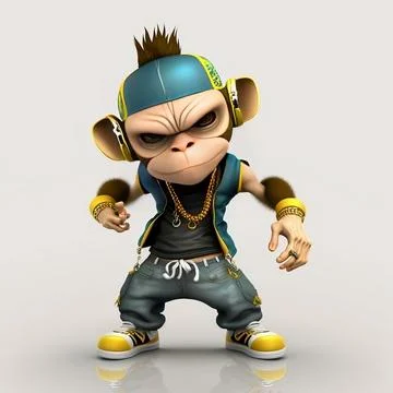 Mascot Monkey Stock Illustration