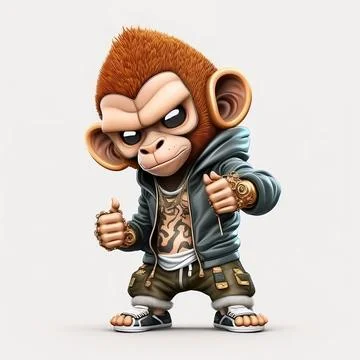 Mascot Monkey Stock Illustration