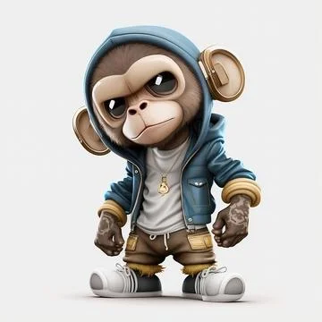 Mascot Monkey Stock Illustration