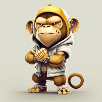 Mascot Monkey Stock Illustration