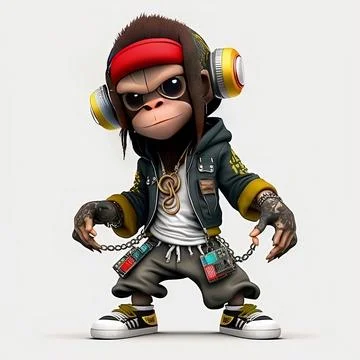 Mascot Monkey Stock Illustration