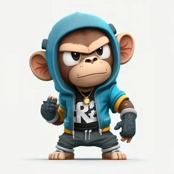Mascot Monkey Stock Illustration