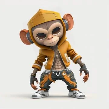 Mascot Monkey Stock Illustration