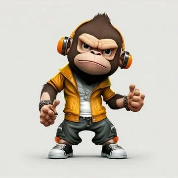 Mascot Monkey Stock Illustration