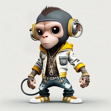 Mascot Monkey Stock Illustration