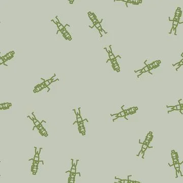 Mascot pen character line vector seamless pattern Stock Illustration