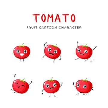 The Mascot of the Red Tomato Stock Illustration
