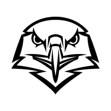 Mascot stylized eagle head. Stock Illustration