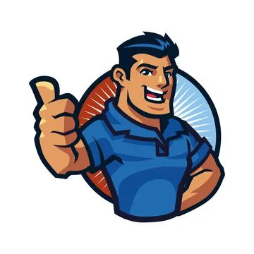 Mascot Vector Logo Design For Refrigeration HVAC Company 스톡 일러스트